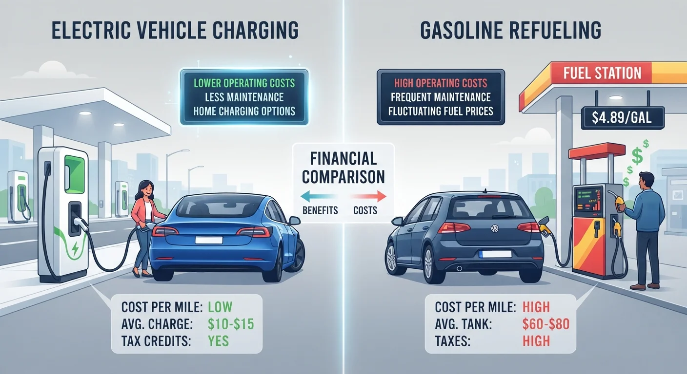 EV Charging Costs vs. Gasoline: Running the Numbers