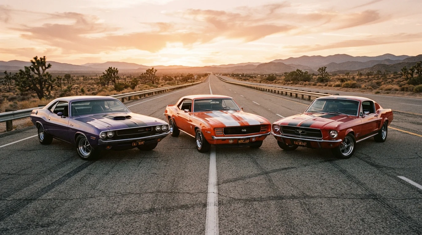 The Heritage Behind American Muscle: Mustang, Camaro, and Challenger
