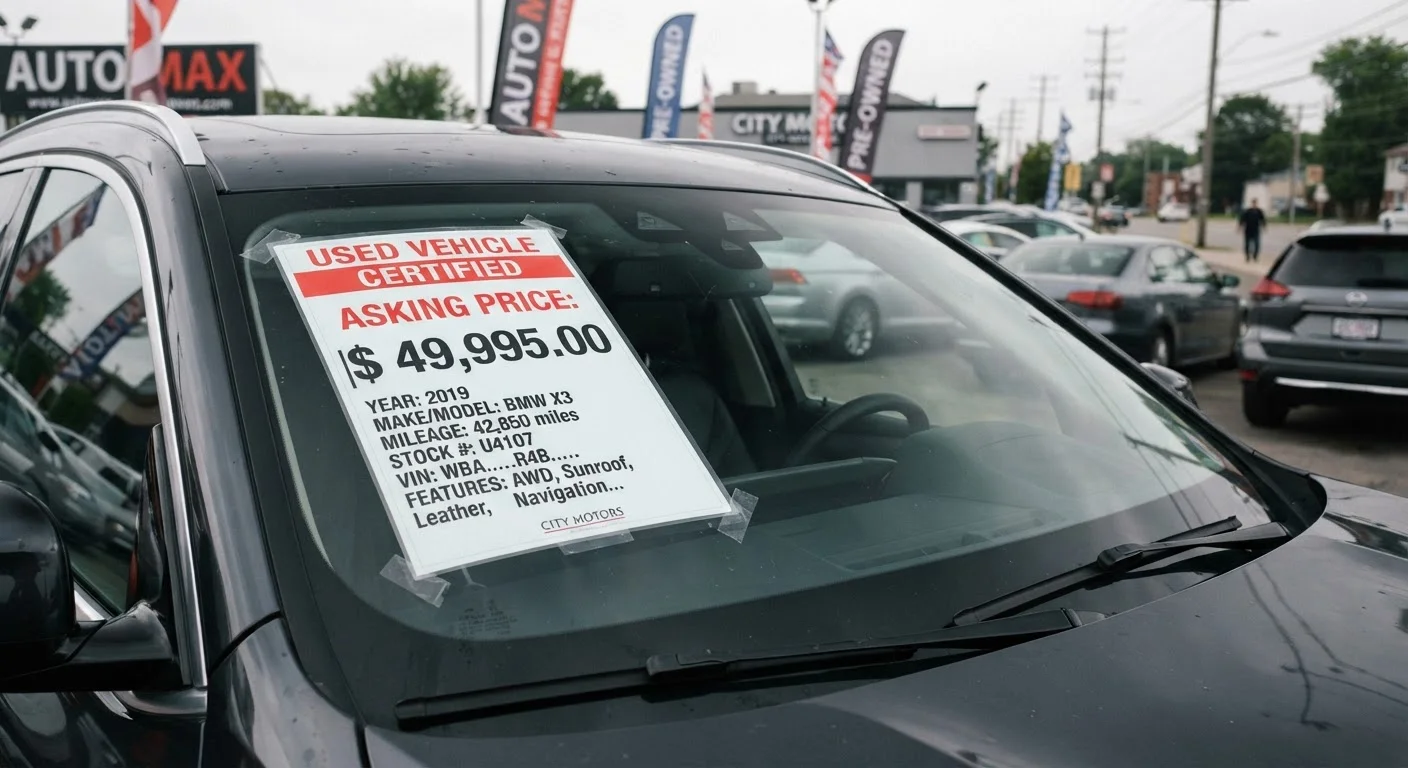 The Hidden Factors That Quietly Inflate a Used Car's Asking Price