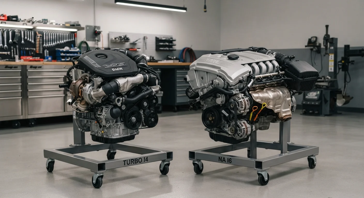 Turbocharged Four-Cylinder vs. Naturally Aspirated Six-Cylinder in a Sedan